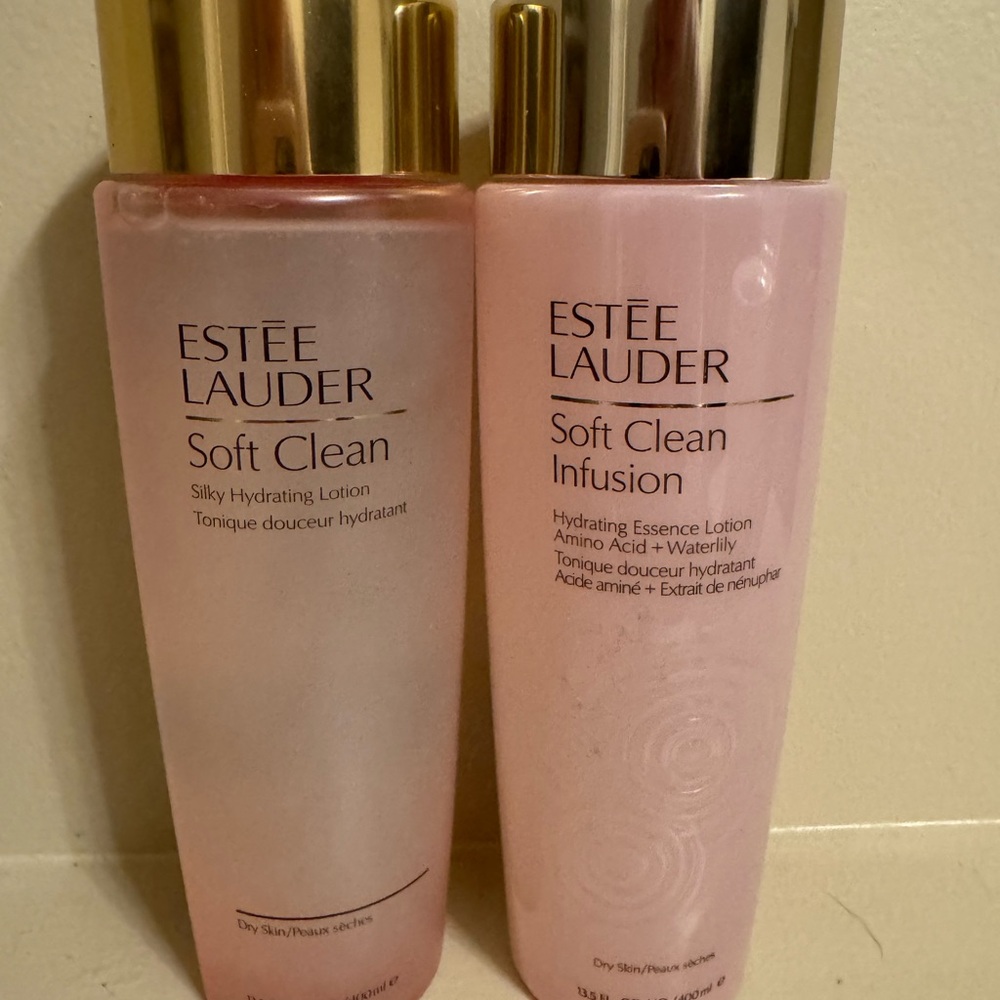 Estee Lauder Soft Clean Hydrating Lotion Set - Pink and Gold